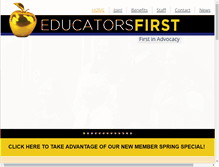 Tablet Screenshot of educatorsfirst.org